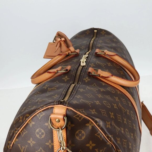 LOUIS VUITTON Monogram Keepall Bandouliere 55 Boston Bag - Picture 4 of 16